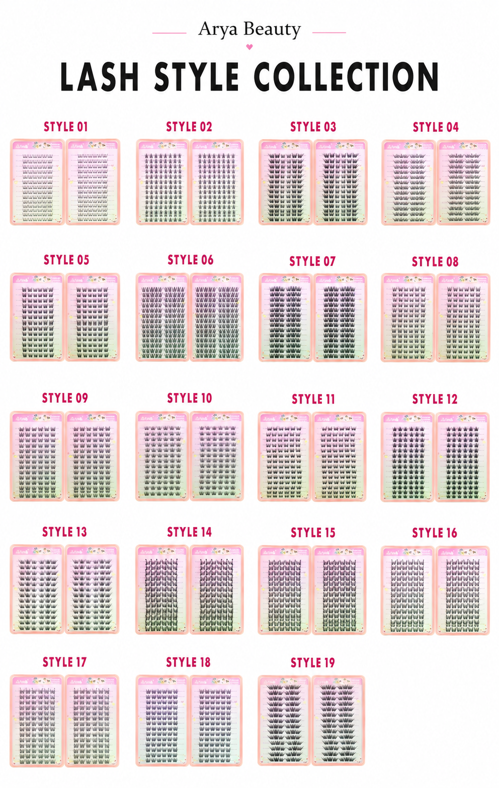 Cluster Lash Collection catalogue